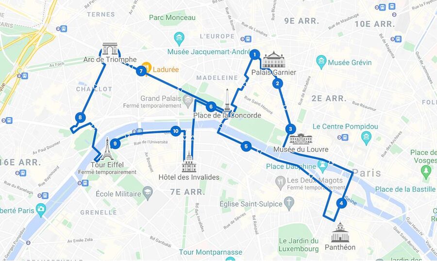 Paris: Tootbus Hop-on Hop-off (Optional River Cruise) - Stop 7: Arc de Triomphe and the Champs-Elysées