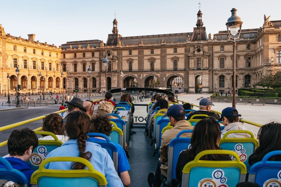 Paris: Tootbus Panoramic by Night Bus Tour with Audioguide - Arc de Triomphe and Paris by open top