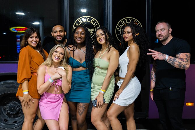 Party Bus Rental - Drinks, bottles, and the onboard party setup