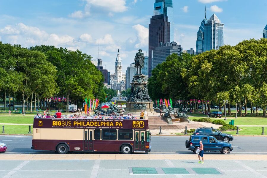 Philadelphia: Double-Decker Sightseeing Bus Tour - Penn’s Landing, Old City, and the waterfront