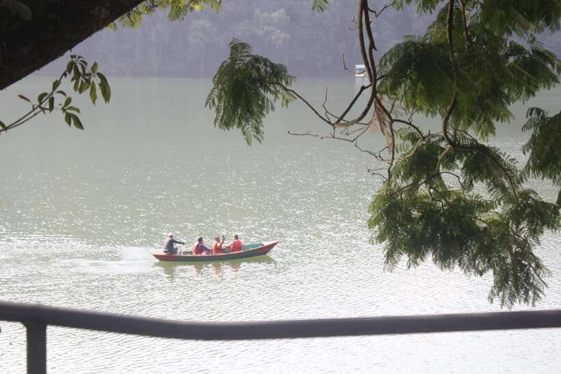 Pokhara: Full-Day Sharing Bus Tour on 7 Iconic Destination - World Peace Stupa above Fewa Lake