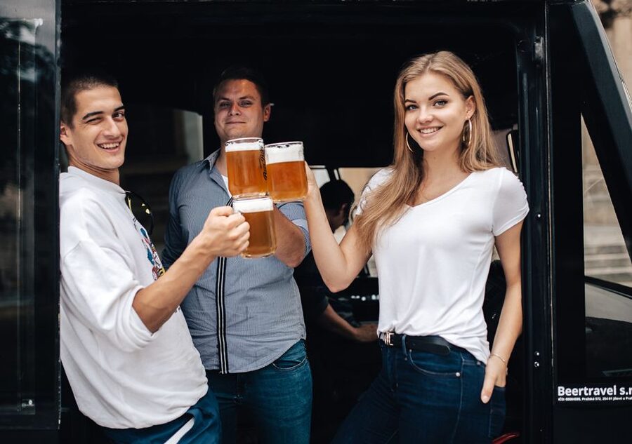 Prague: Party Beer Bus - Beer, music, and the moving-bus issue