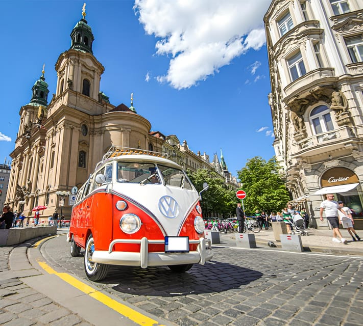 Prague: Private Sightseeing Tour in original VW Samba bus - The best seats are the ones near the guide