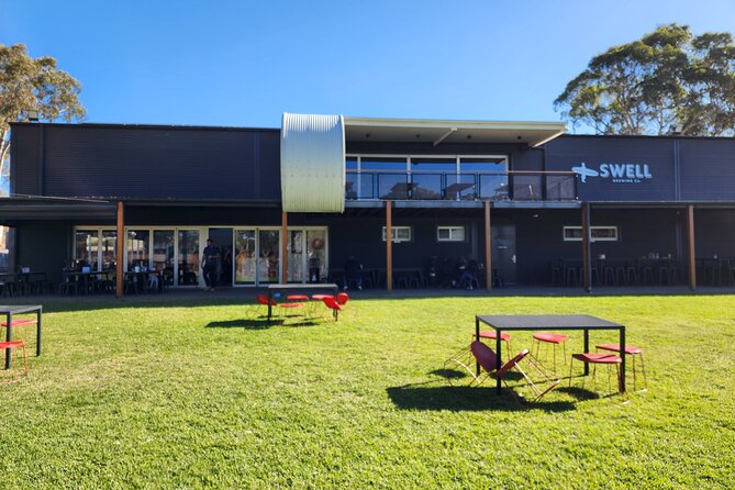 Premium All-Inclusive McLaren Vale Wine and Brew Minibus Tour - Woodstock Wine Estate among the gum trees