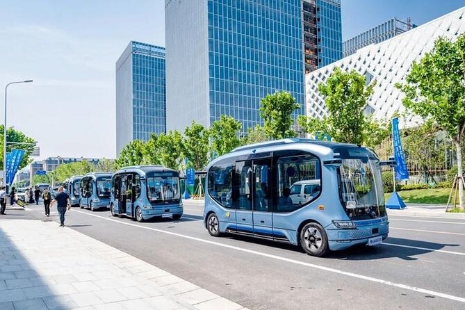Private Guangzhou High-Tech Tour AI Robot Auto Drive Bus and More - Alibaba’s supermarket without a normal checkout