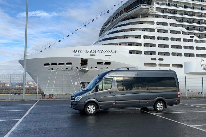 Private Sightseeing Tour with our Minibus 8-seater - St. Michael’s Church gives you Hamburg’s skyline symbol