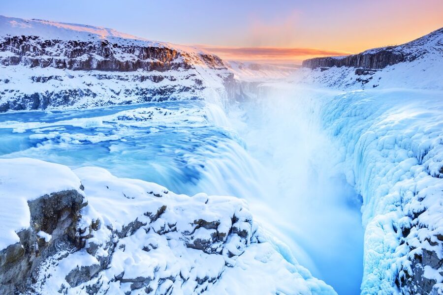 Reykjavík: Golden Circle Minibus Tour & Blue Lagoon Transfer - Gullfoss, the waterfall with real scale