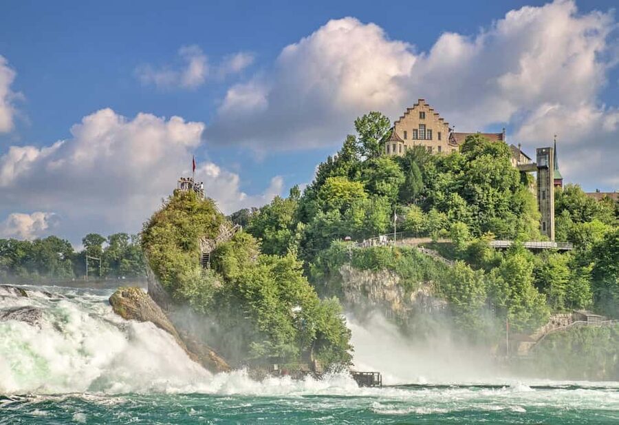 Rhine fall Visit and Zurich Open Top City Tour - Exploring the platforms at your own speed