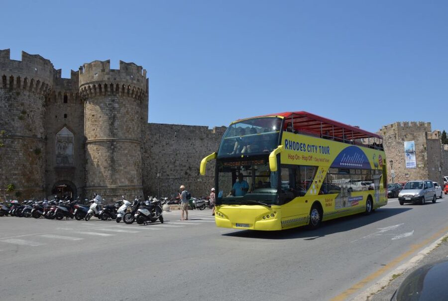 Rhodes: Hop-On Hop-Off City Tour Bus - The Old Town and Palace of the Grand Master