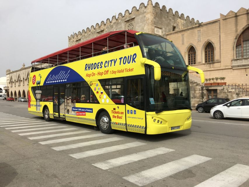 Rhodes: Hop-On Hop-Off City Tour Bus - From the Aquarium to Mandraki Harbour