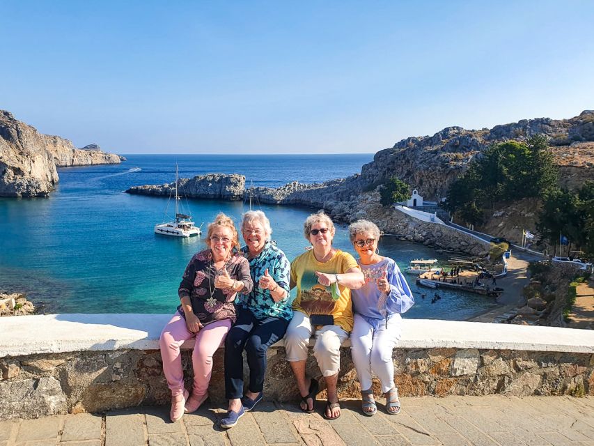 Rhodes Town and Lindos: Private Minibus Tour - Lindos village, white walls and winding lanes