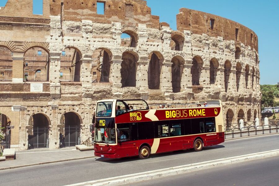 Rome: Hop-On Hop-Off Bus and Optional Cruise Port Transfer - Borghese Gardens from the upper deck