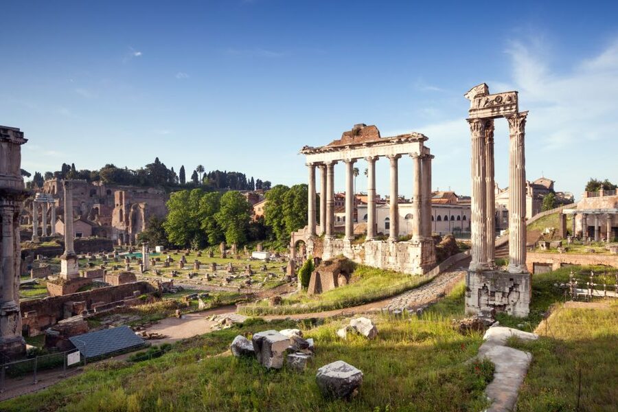 Rome: Hop-On Hop-Off Bus, Roman Forum & Colosseum Tour - Palatine Hill and the view over Rome