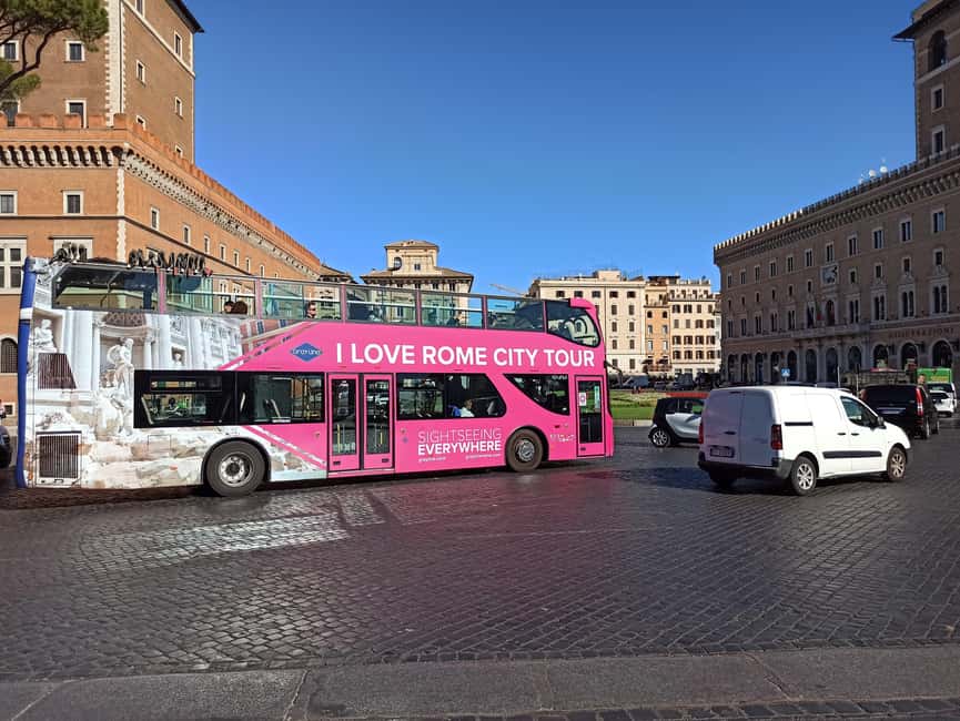Rome: Hop-on Hop-off Bus tour + Pantheon Priority Entry - Castel Sant’Angelo and the Vatican City area