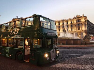 Nighttime Tour by Open-Top Bus