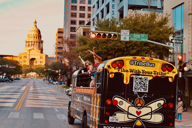 Roofless Party Bus Tour in Downtown Austin - Old East Austin and South Lamar add local texture