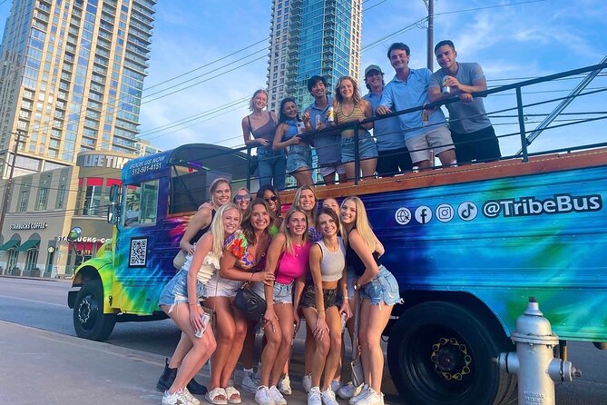 Roofless Party Bus Tour in Downtown Austin - South Congress brings shopping, music, and a city view