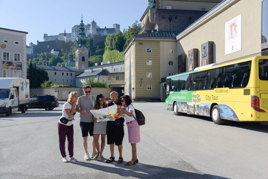 Salzburg: Hop-on Hop-off City Tour - Herbert-von-Karajan-Platz and the Sound of Music connection