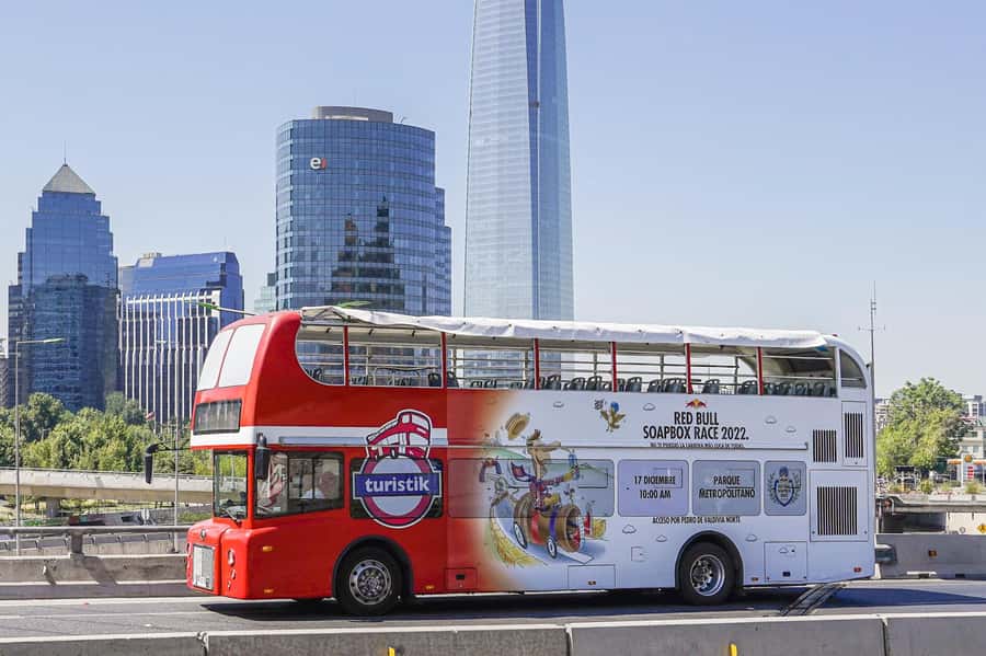 Santiago: 1-Day Hop-On Hop-Off Bus and Cable Car Ticket - Parque Arauco and Bicentenario Park