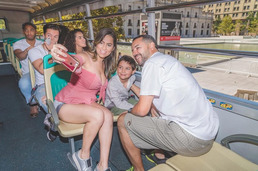 Santiago: 1-Day Hop-On Hop-Off Bus and Cable Car Ticket - Aviation Plaza, Costanera Center, and Las Condes