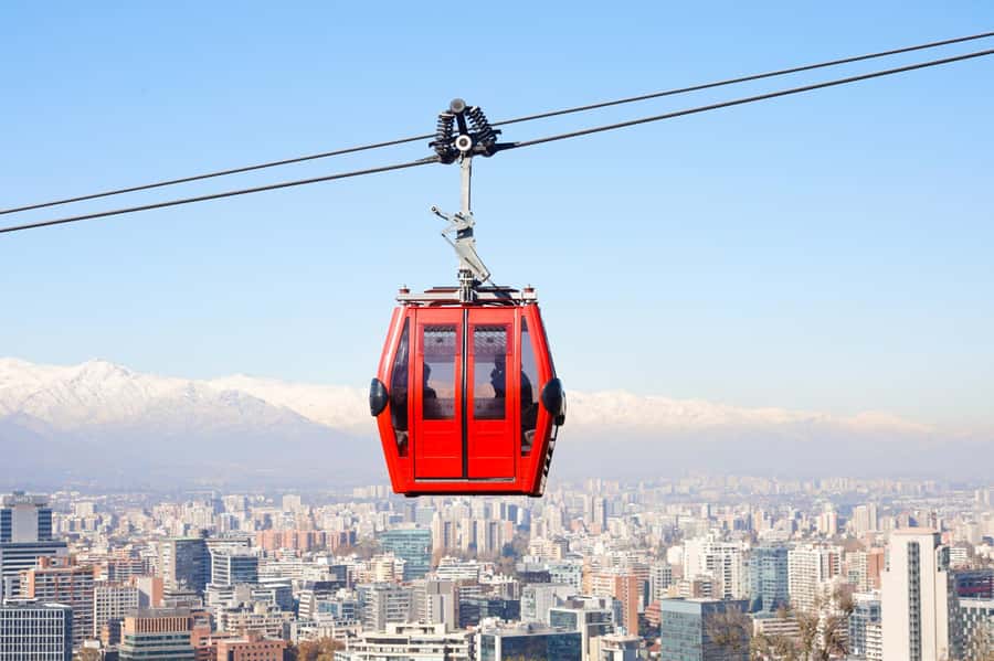 Santiago: 1-Day Hop-On Hop-Off Bus and Cable Car Ticket - Cable Car stop and the route to Cerro San Cristóbal