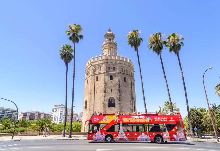 Seville: City Sightseeing Hop-On Hop-Off Bus Tour - Start with the full 75-minute loop