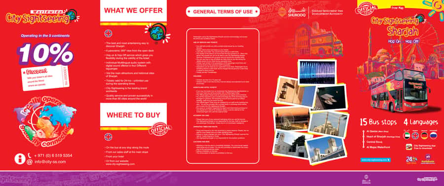 Sharjah: City Sightseeing Hop-On Hop-Off Bus Tour - Al Khan Beach and the Aquarium