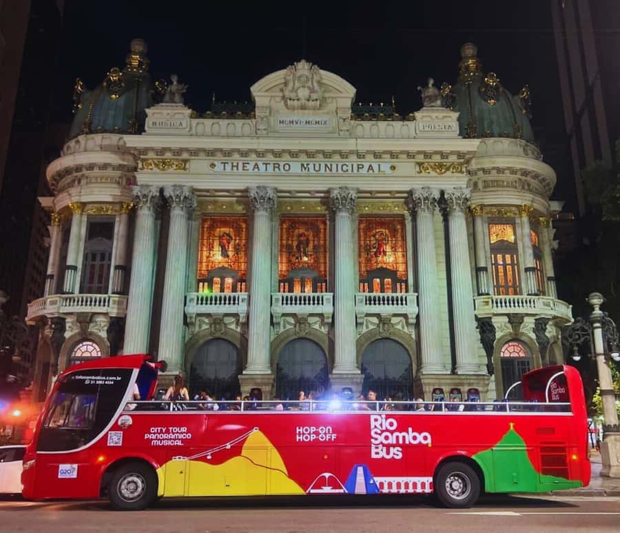 Skyline Night Tour Rio de Janeiro - Panoramic City Tour Rio Samba Bus - Copacabana, Flamengo, and Botafogo