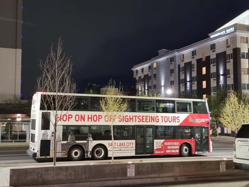SLC Bus Tours Evening Tour on a Double-Decker Bus - Church & State for Utah ice cream or coffee