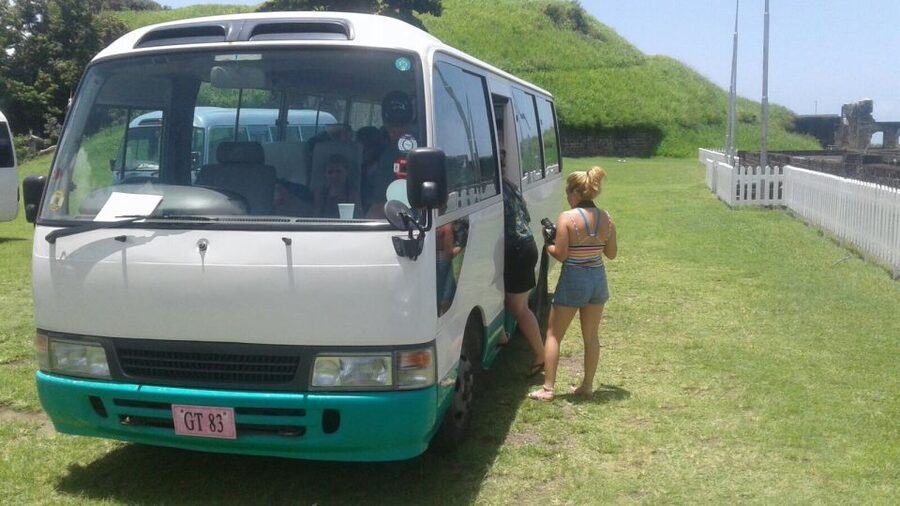 St. Kitts Island Half-Day Bus Tour - Black Rocks at the Atlantic and Caribbean meeting point