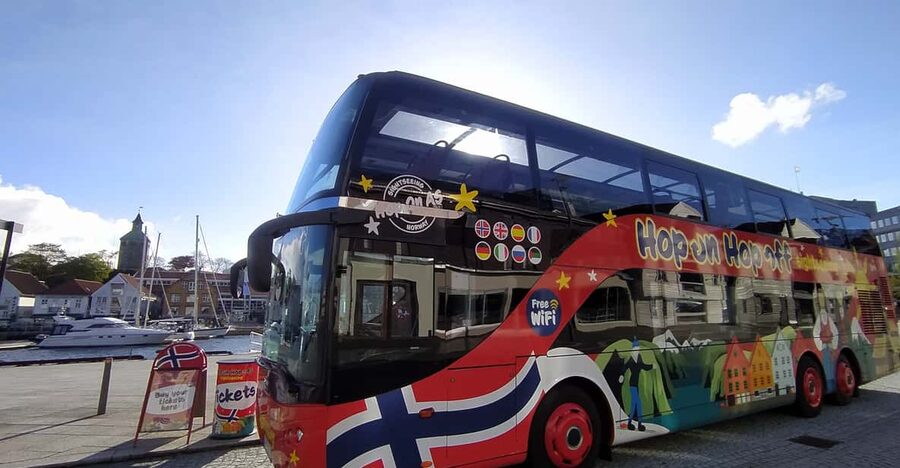 Stavanger: 24-Hour Hop-On Hop-Off Bus Pass GrayLine - Stavanger Cathedral and the Victoria hotel