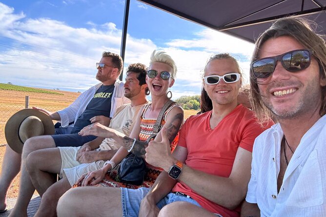 Stellenbosch Wine Tractor hop-on-hop off wine tasting tour - Eikendal Vineyards: your base and first possible tasting