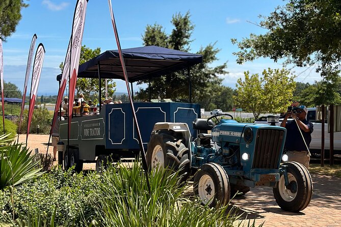 Stellenbosch Wine Tractor hop-on-hop off wine tasting tour - Peter Falke Winery: choose it for the stop, not the checklist