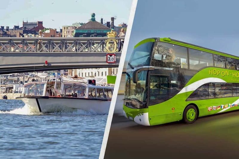 Stockholm: Hop On-Hop Off Bus or Boat - Stockholm sightseeing by two very different routes