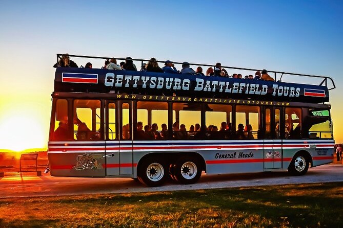 Sunset Double Decker Bus Tour in Gettysburg - Key points to know before booking