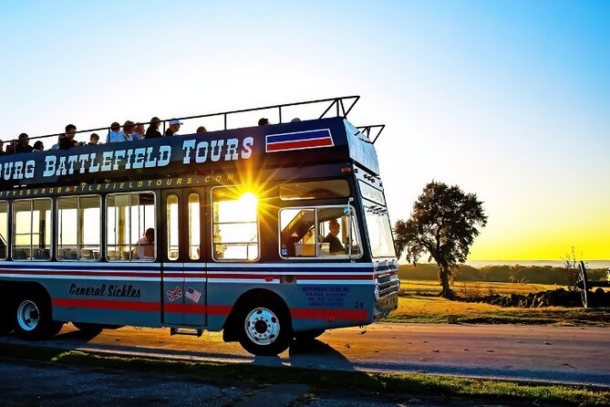 Sunset Double Decker Bus Tour in Gettysburg - Little Round Top and the sunset views