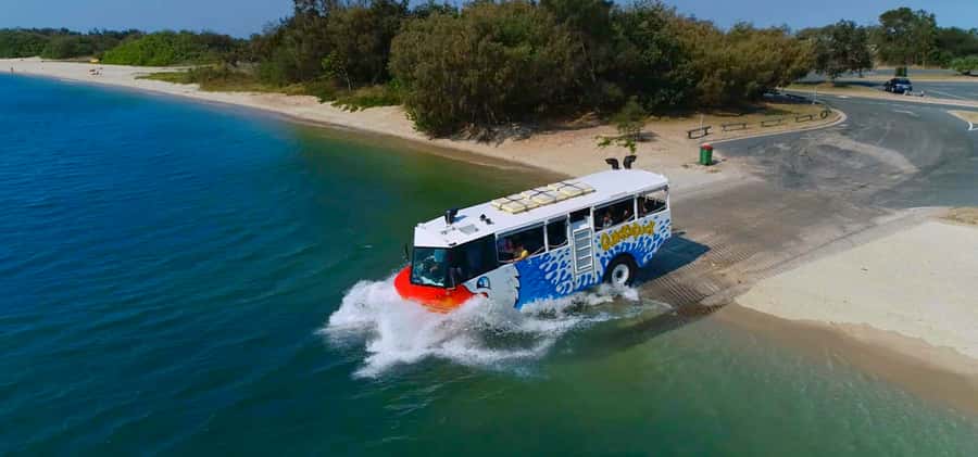 Surfers Paradise: Guided Gold Coast Amphibious Bus Tour - Paradise Waters and the homes along the canals
