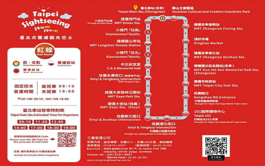 Taipei: Hop-On Hop-Off Sightseeing Bus with Audio Guide - National Palace Museum and the cost of getting off