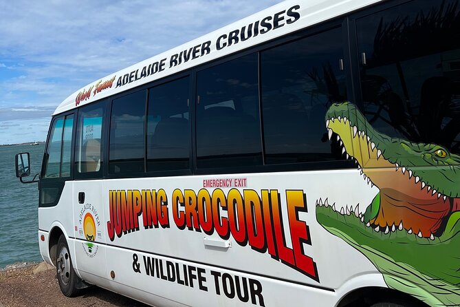 The Croc Bus to the Famous Jumping Crocodile Cruise - Riding the air-conditioned Croc Bus from Darwin