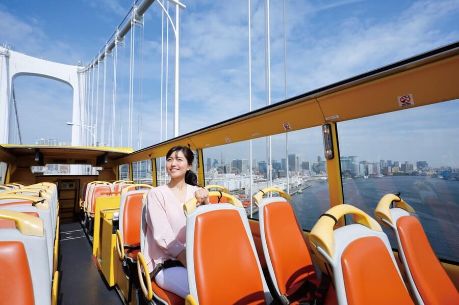 Tokyo: 60min Panoramic Open Top Bus Tour with Audio Guide - Starting beside Tokyo Station