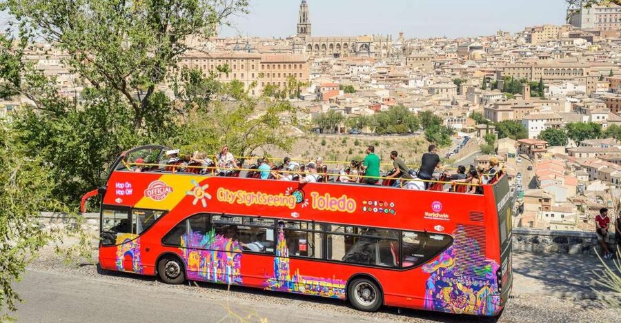 Toledo: City Sightseeing Hop-On Hop-Off Bus Tour & Extras - Stop 1: Alcazar and the temporary Calle Union boarding point