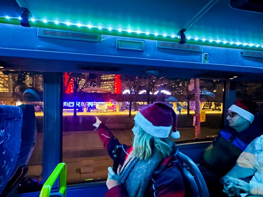 Toronto: Festive Lights Bus Tour - Nathan Phillips Square and Toronto’s civic center