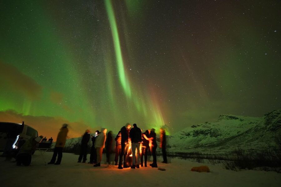 Tromsø: Chase Aurora in Minibus and Free Aurora Portrait - Free portraits and useful camera help