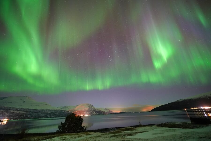 Tromso: Northern Lights Minibus Tour with Campfire - Leaving Tromsø in search of a clear sky