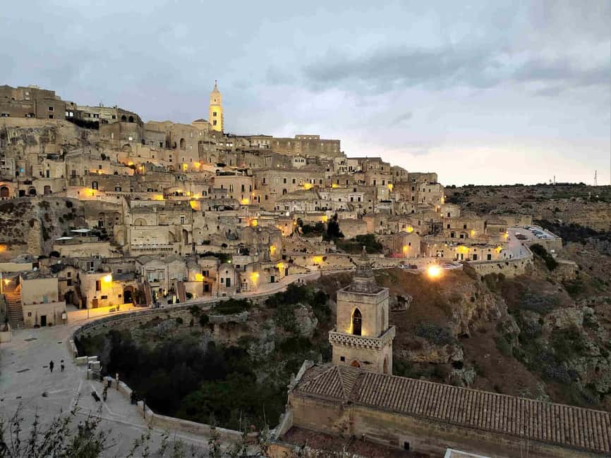 UNESCO Tour: Alberobello and Matera by private bus from Bari - The 75-minute ride to Matera