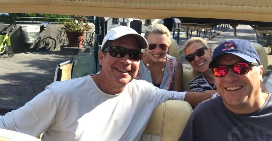 Unforgettable tour of Capri with special convertible coach - Riding Capri in a roofless private cab