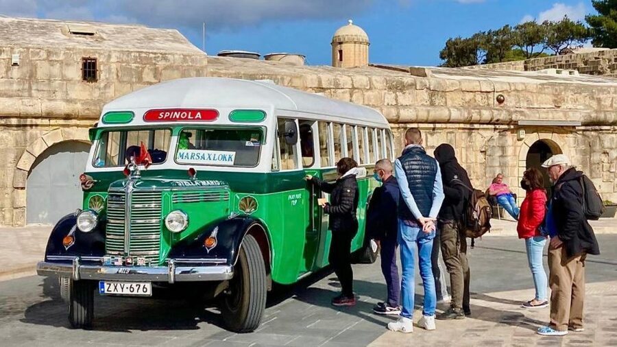 Valletta: Sunday Vintage Bus to Marsaxlokk - Starting near Valletta’s Triton Fountain