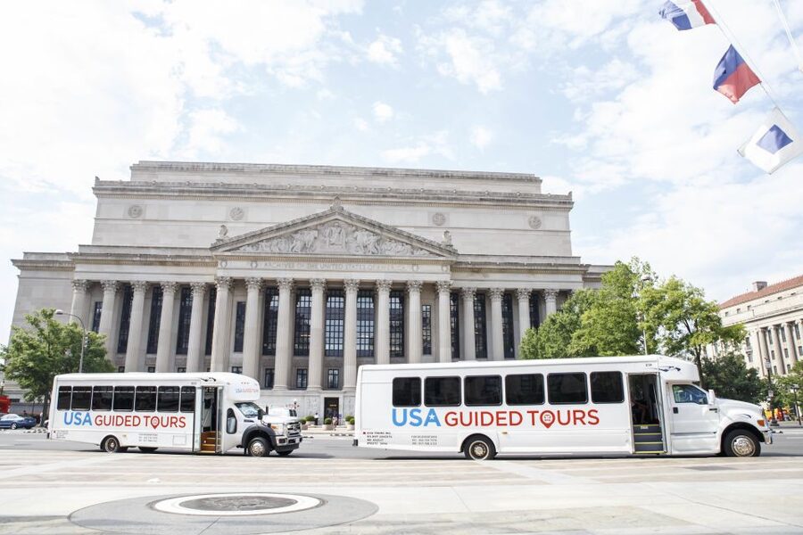 Washington DC: Bus Tour to the Highlights of the Capital - Passing the Marine Corps War Memorial