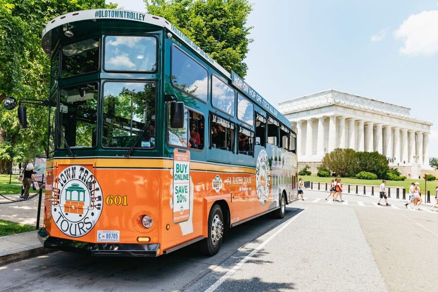 Washington, DC: Hop-On Hop-Off Old Town Trolley City Tour - The Washington Monument and the central Smithsonian area