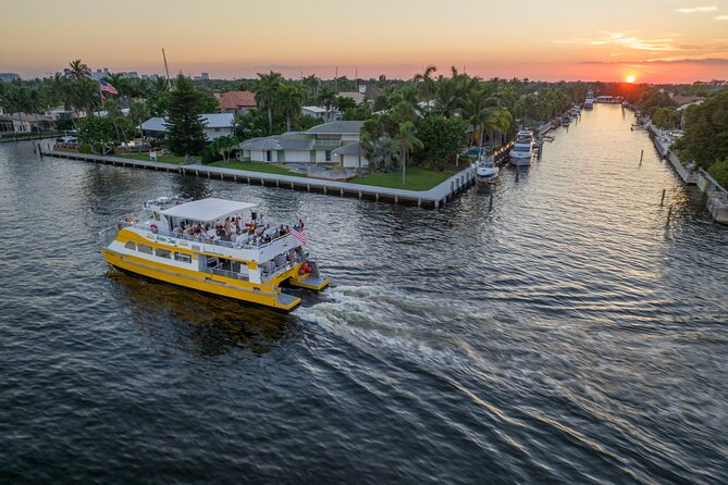 Water Taxi evening hop-on hop-off sunset sightseeing cruise - Fort Lauderdale from the water after 5 p.m.